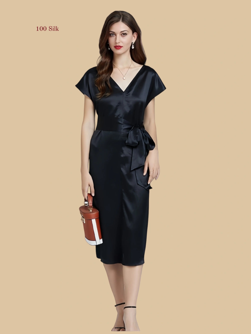 Pure Silk Fashionable Long Maxi Dresses