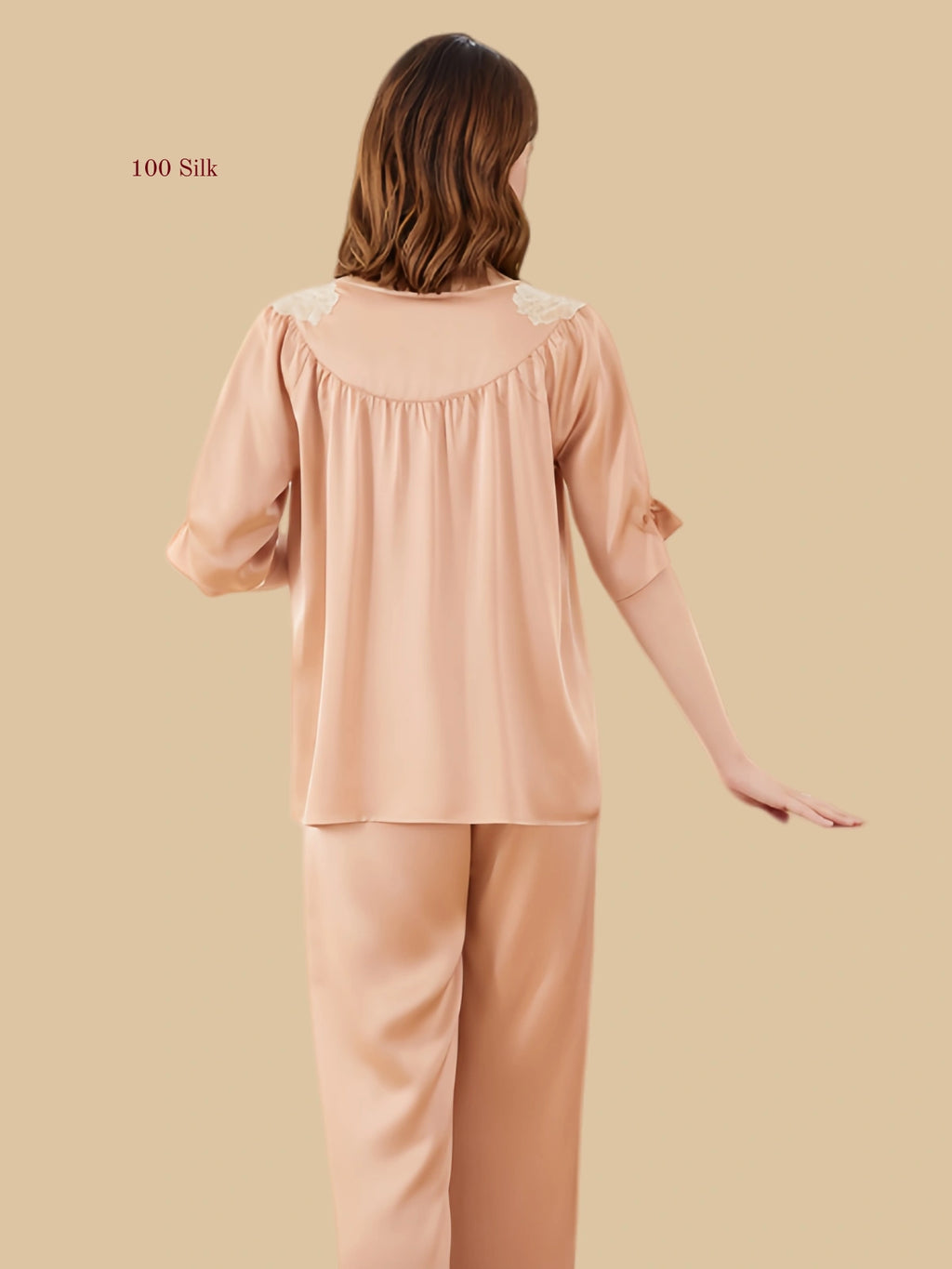 Pure Silk Women's Two Piece Pajamas