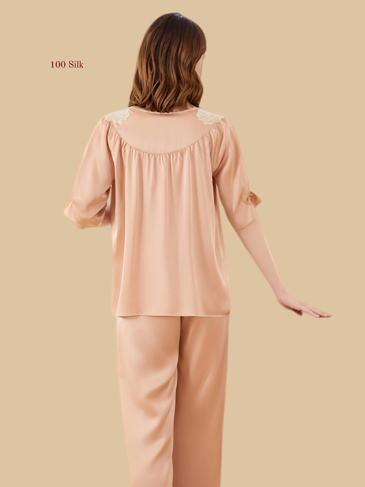 Pure Silk Women's Two Piece Pajamas