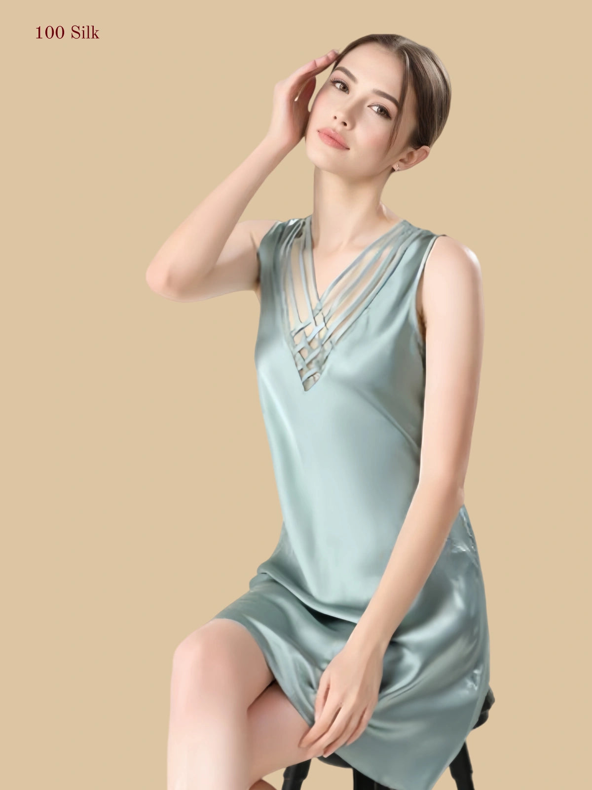 Pure Silk Women's Vest Dress