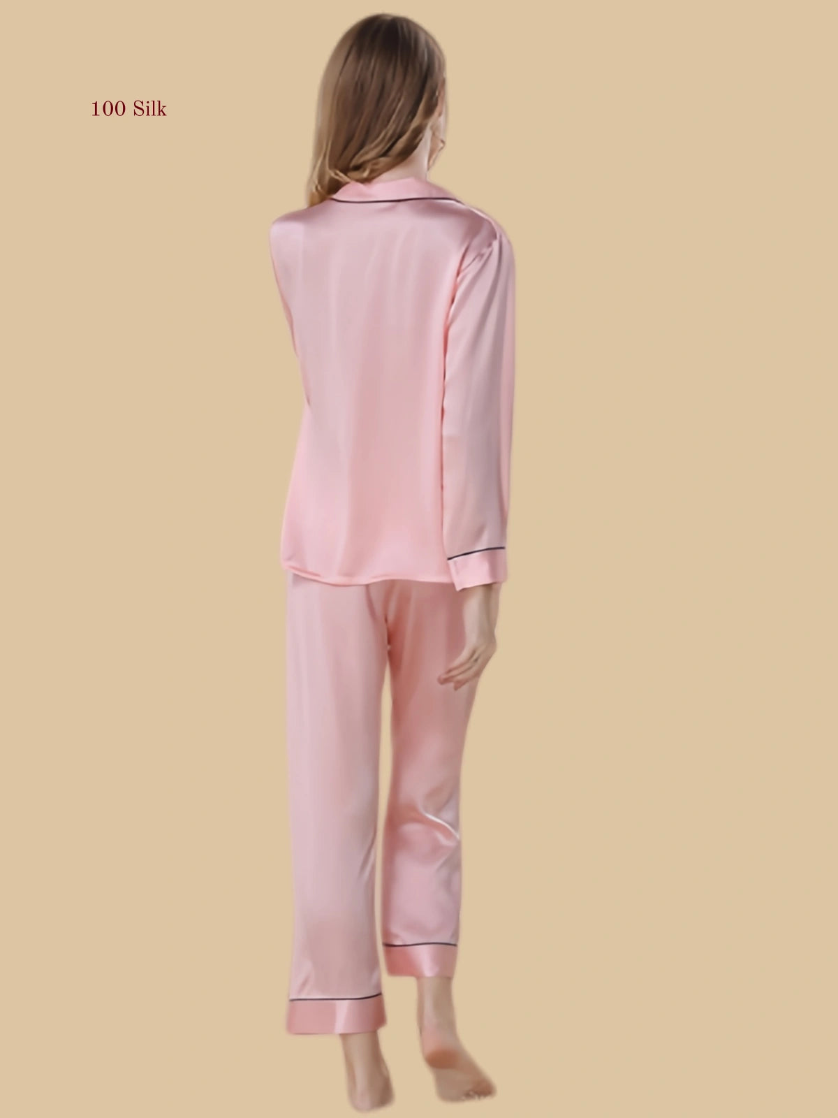 Silk 2-Piece Button Down Pajama Set