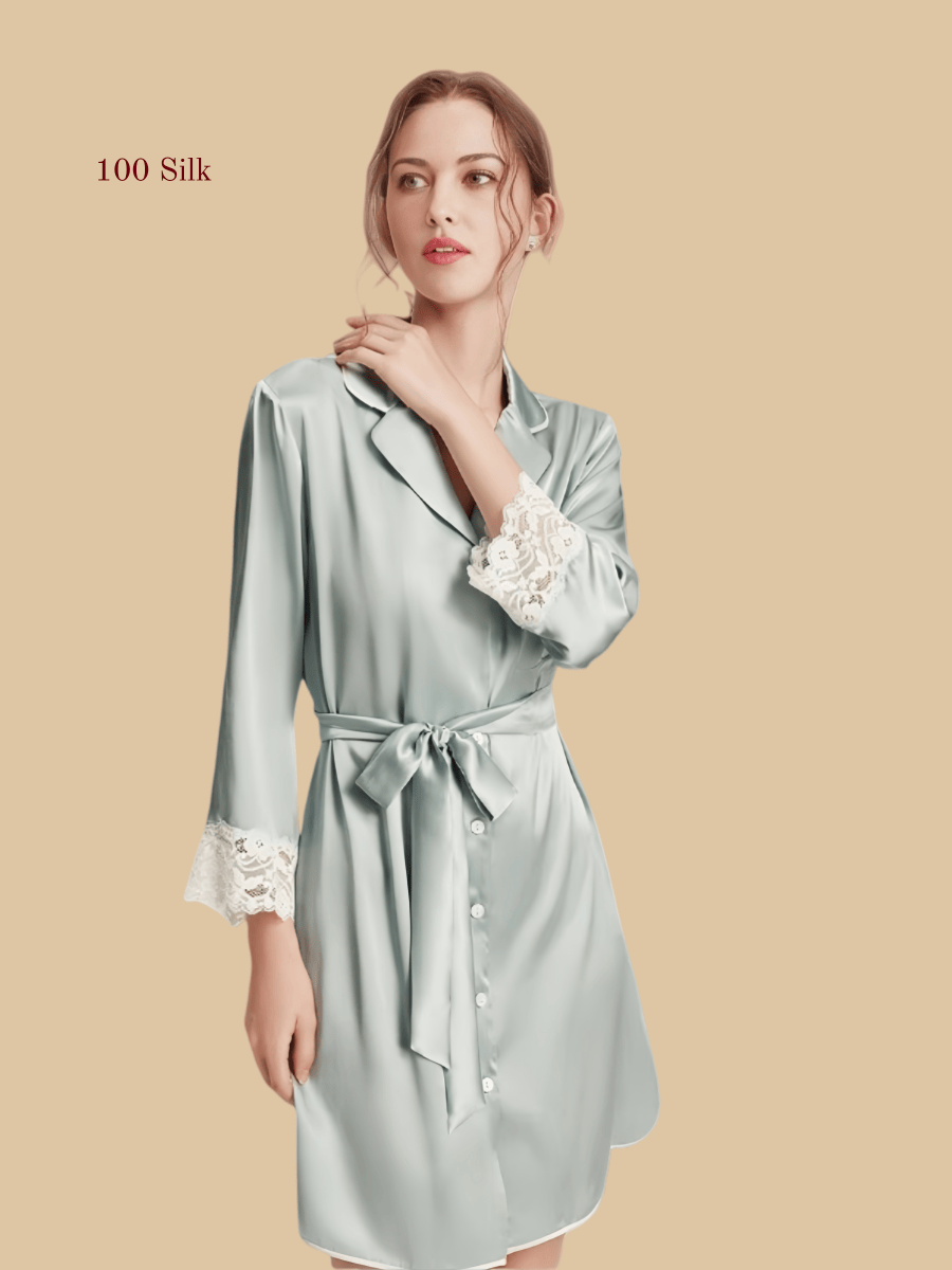 Silk Side-Slit Nightgown