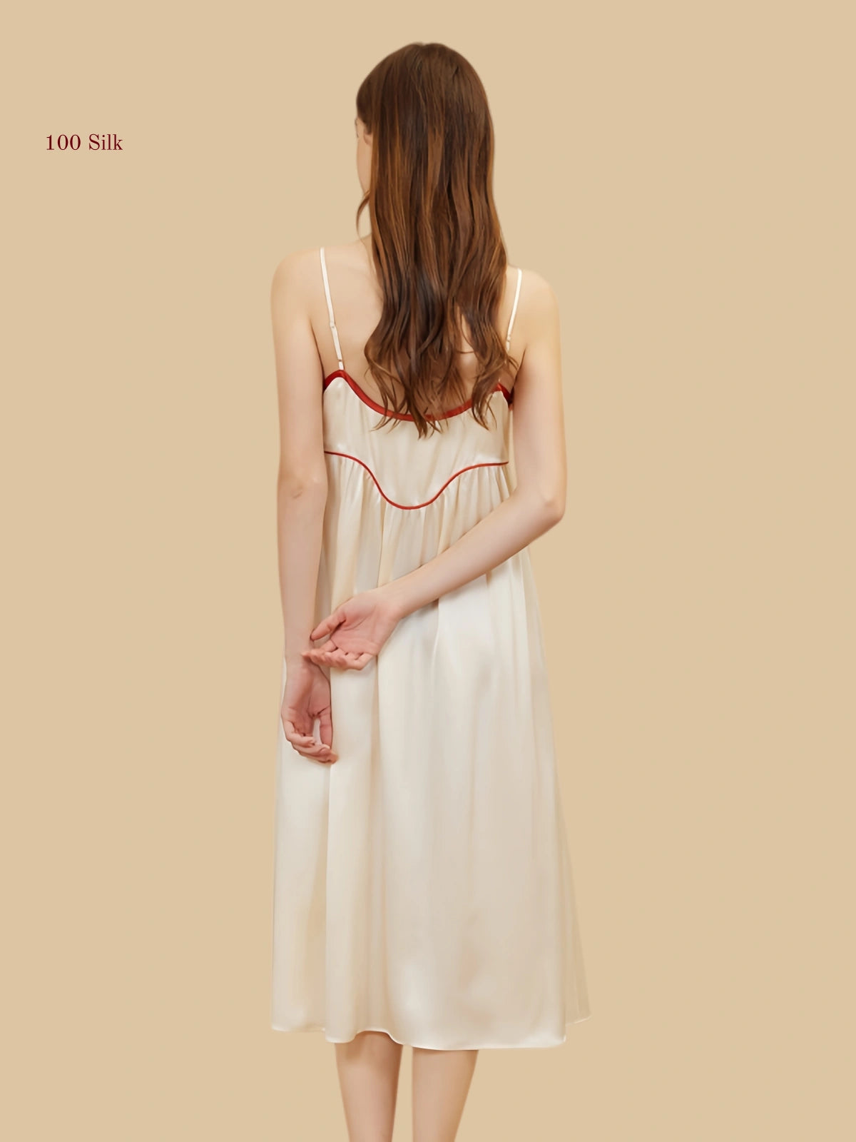 Silk Women's Color Blocked Dress