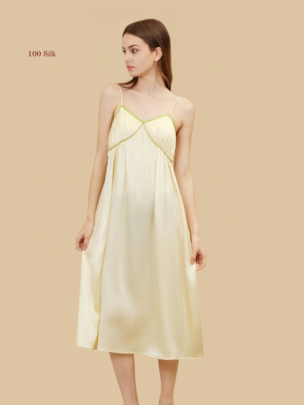 Silk Women's Color Blocked Dress