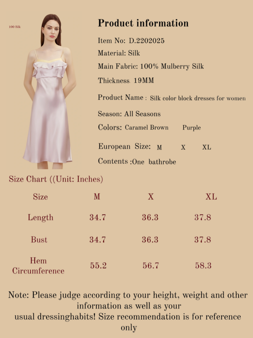 Silk Color Block Dresses For Women