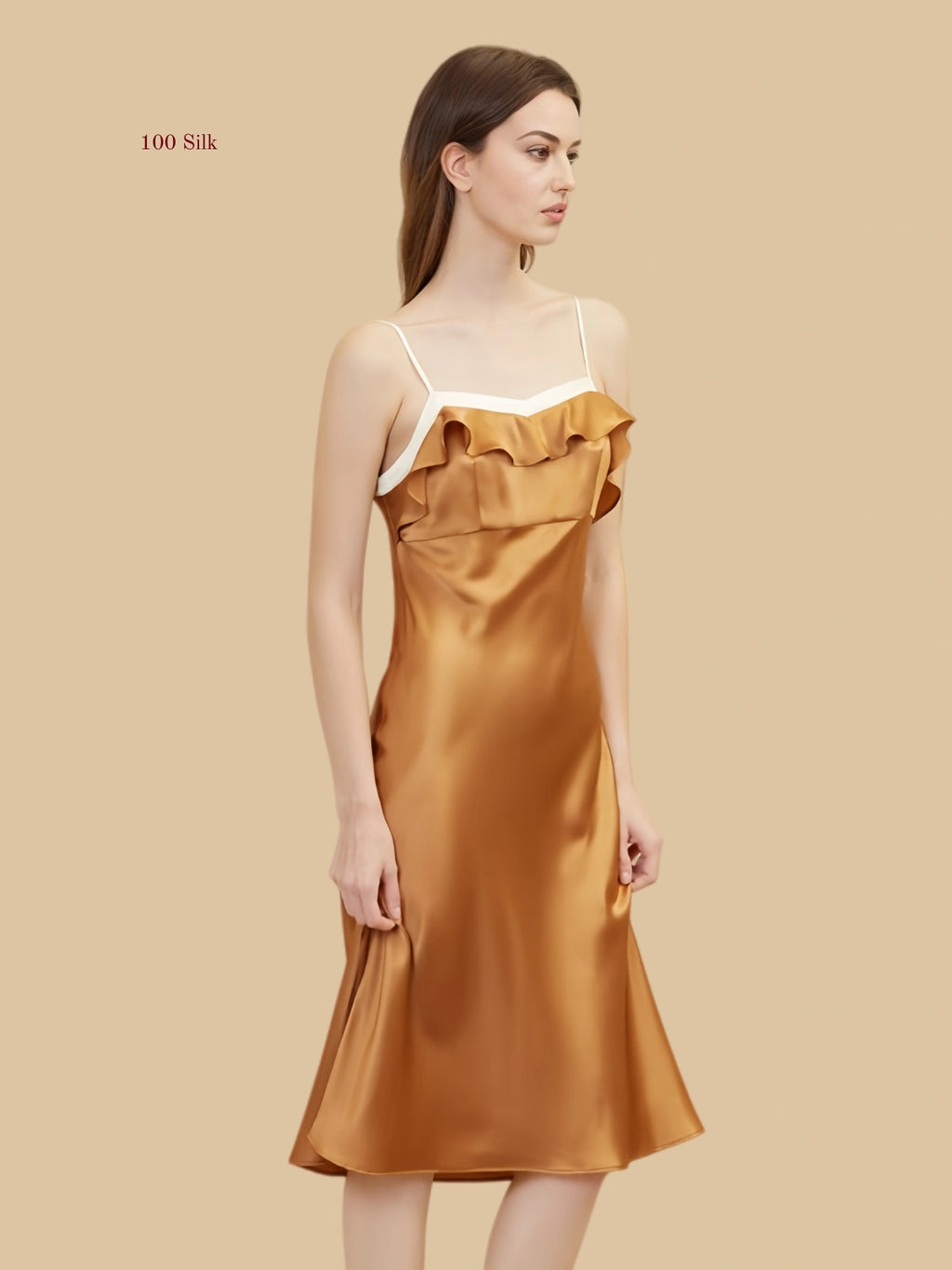 Silk Color Block Dresses For Women