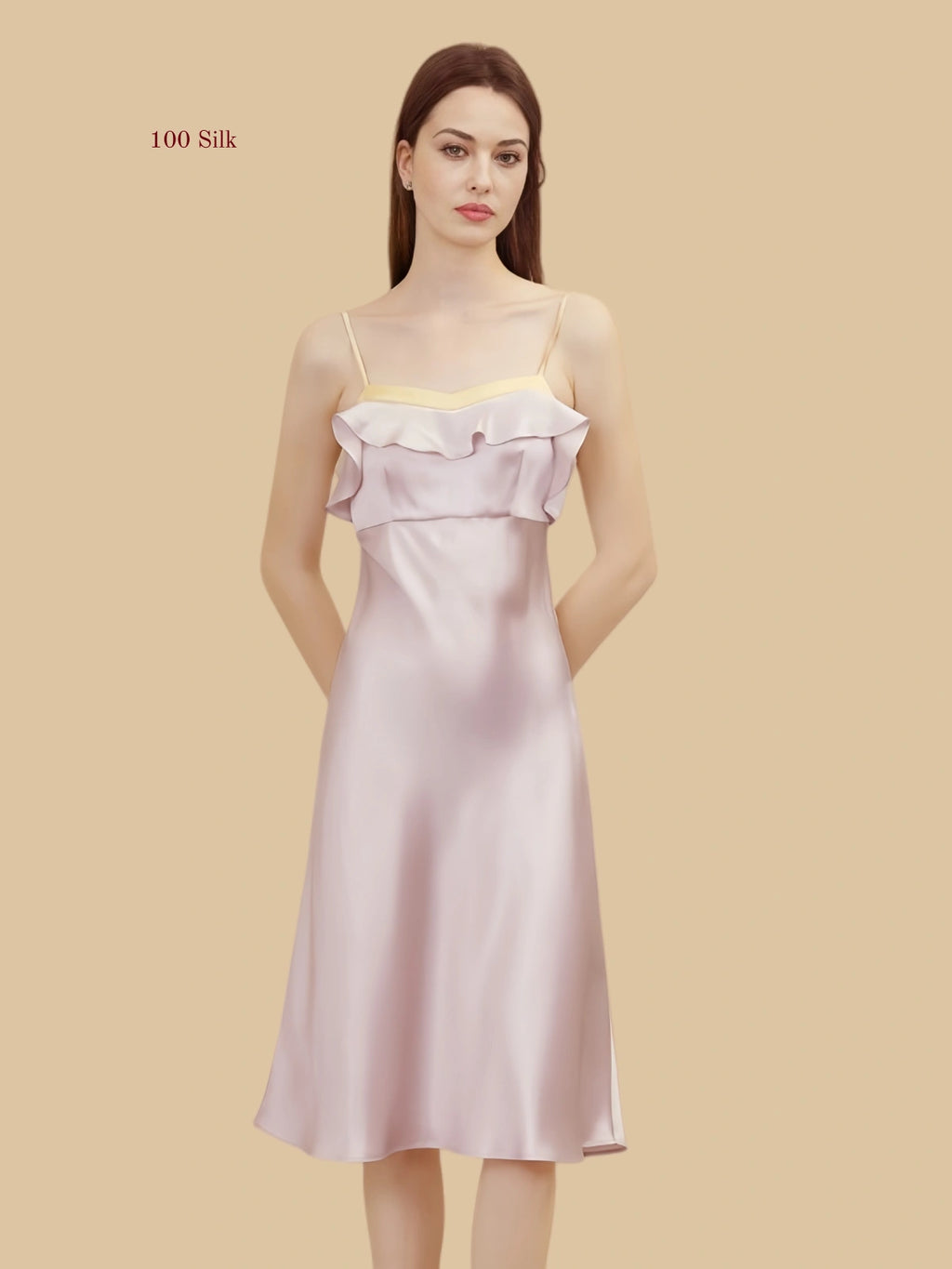 Silk Color Block Dresses For Women