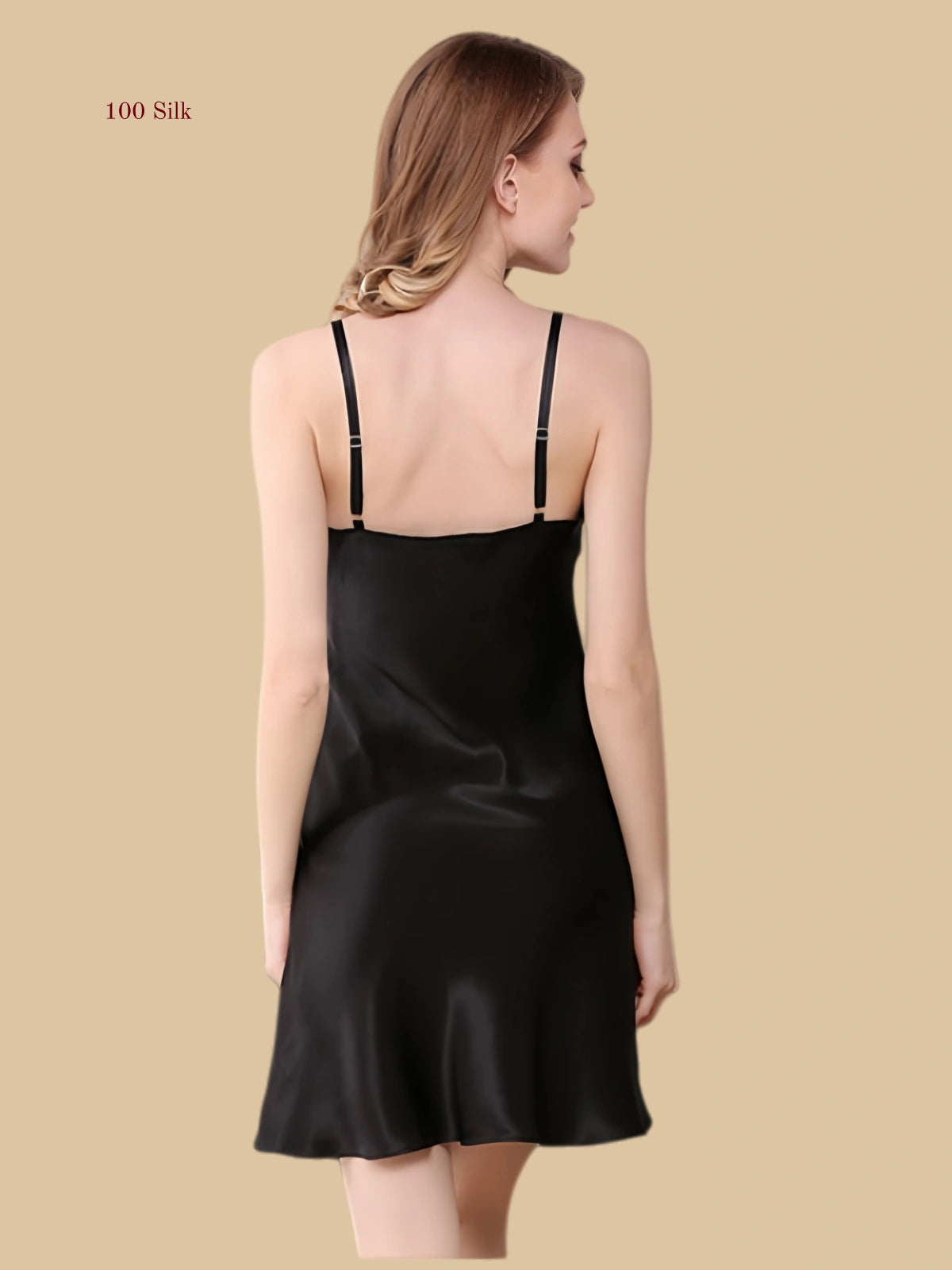 Simple Silk Plus Size Slip Dresses