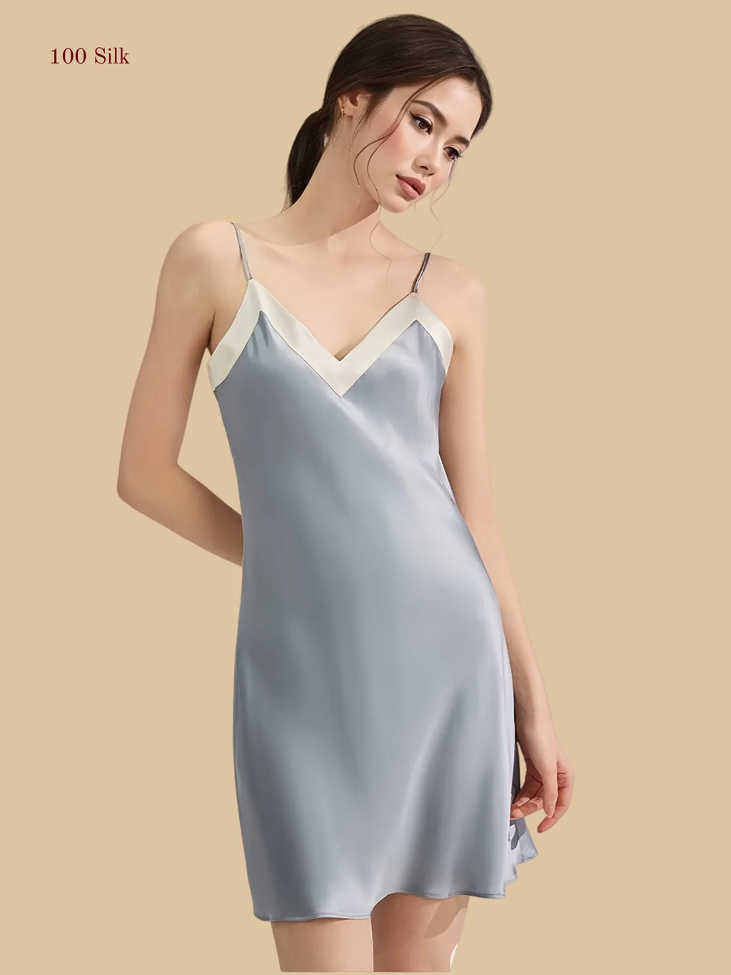 Women's Silk Slip Dress Mini