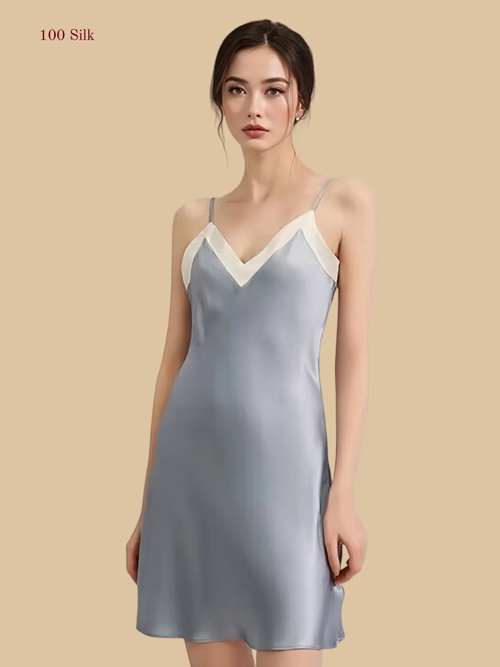Women's Silk Slip Dress Mini