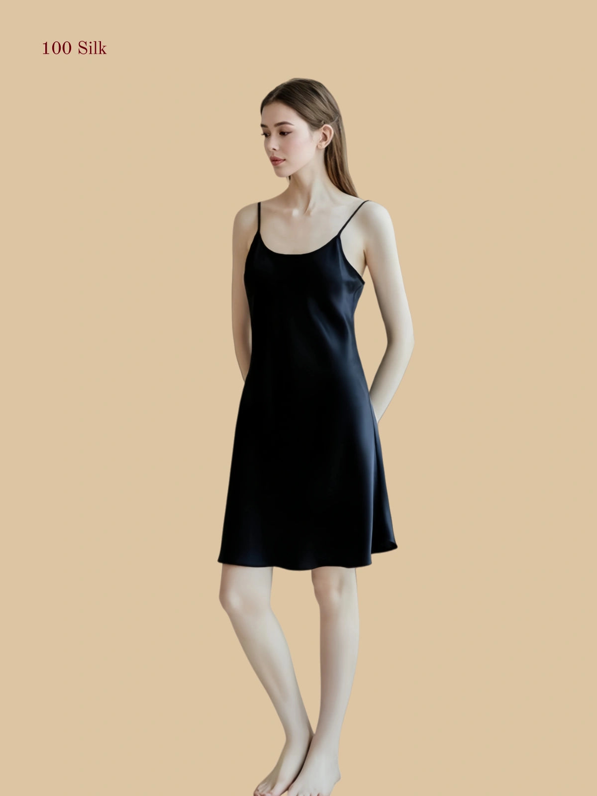 Women's Silk Short Slip Dress