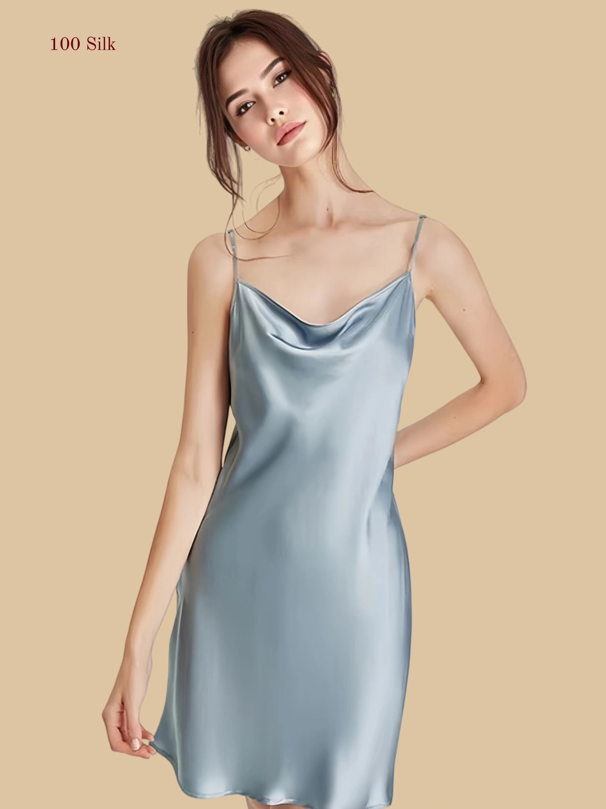 Women's Silk Slip Mini Dress