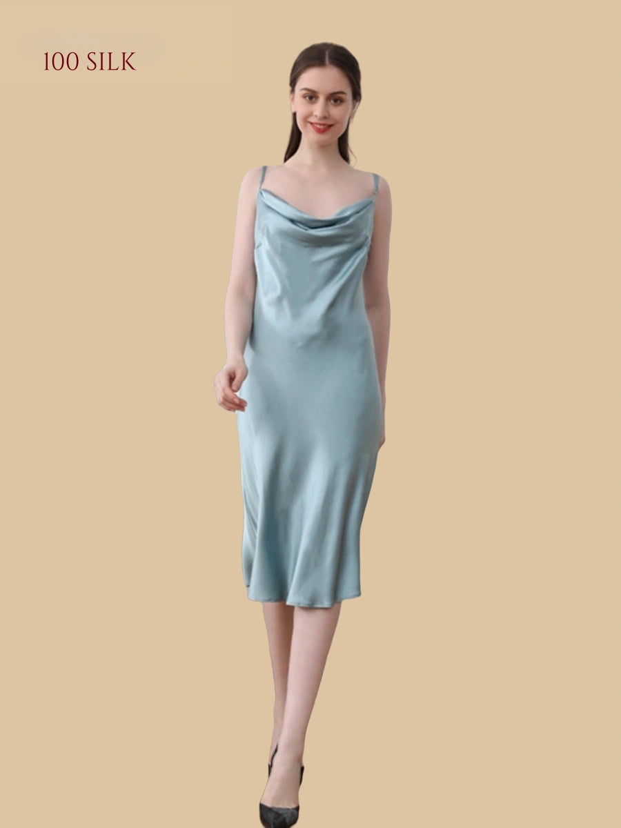 Women's Long Silk Nightdress