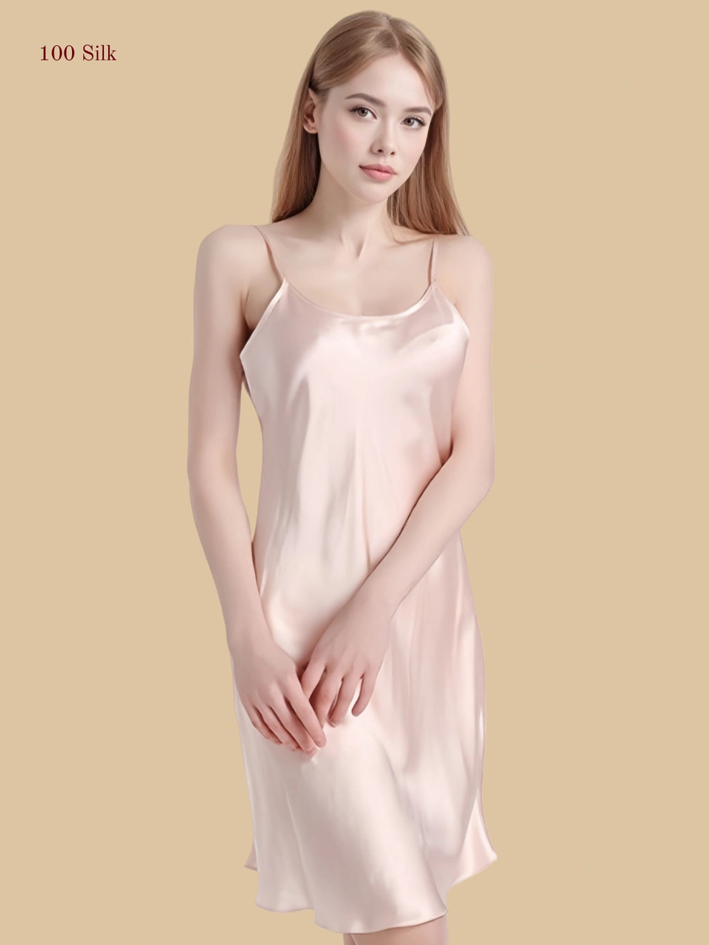 Women's Silk Short Slip Dress