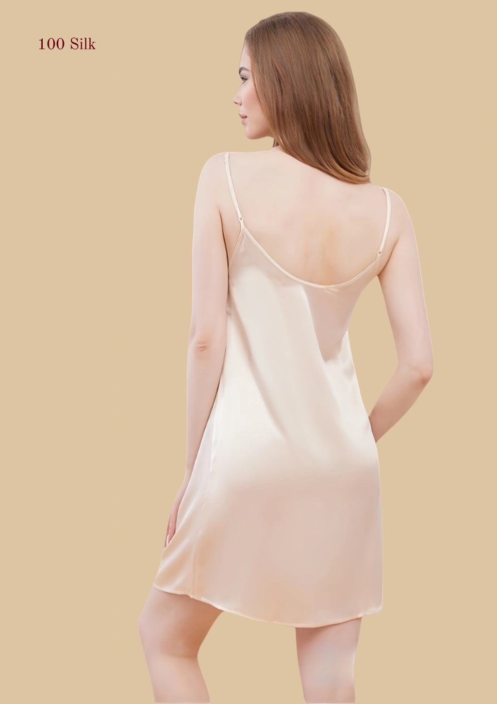 Women's  Floral Silk Slip Dress