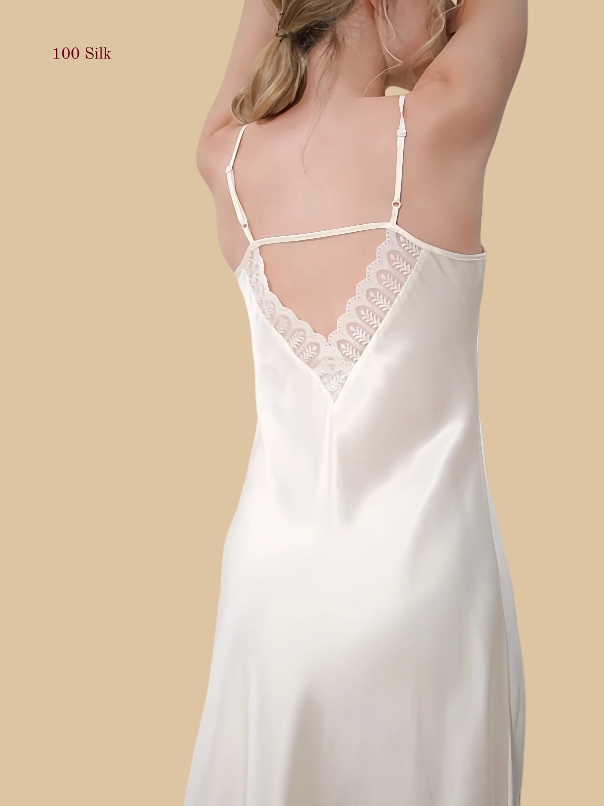 Women's Slip Dress Silk With Bra Pads