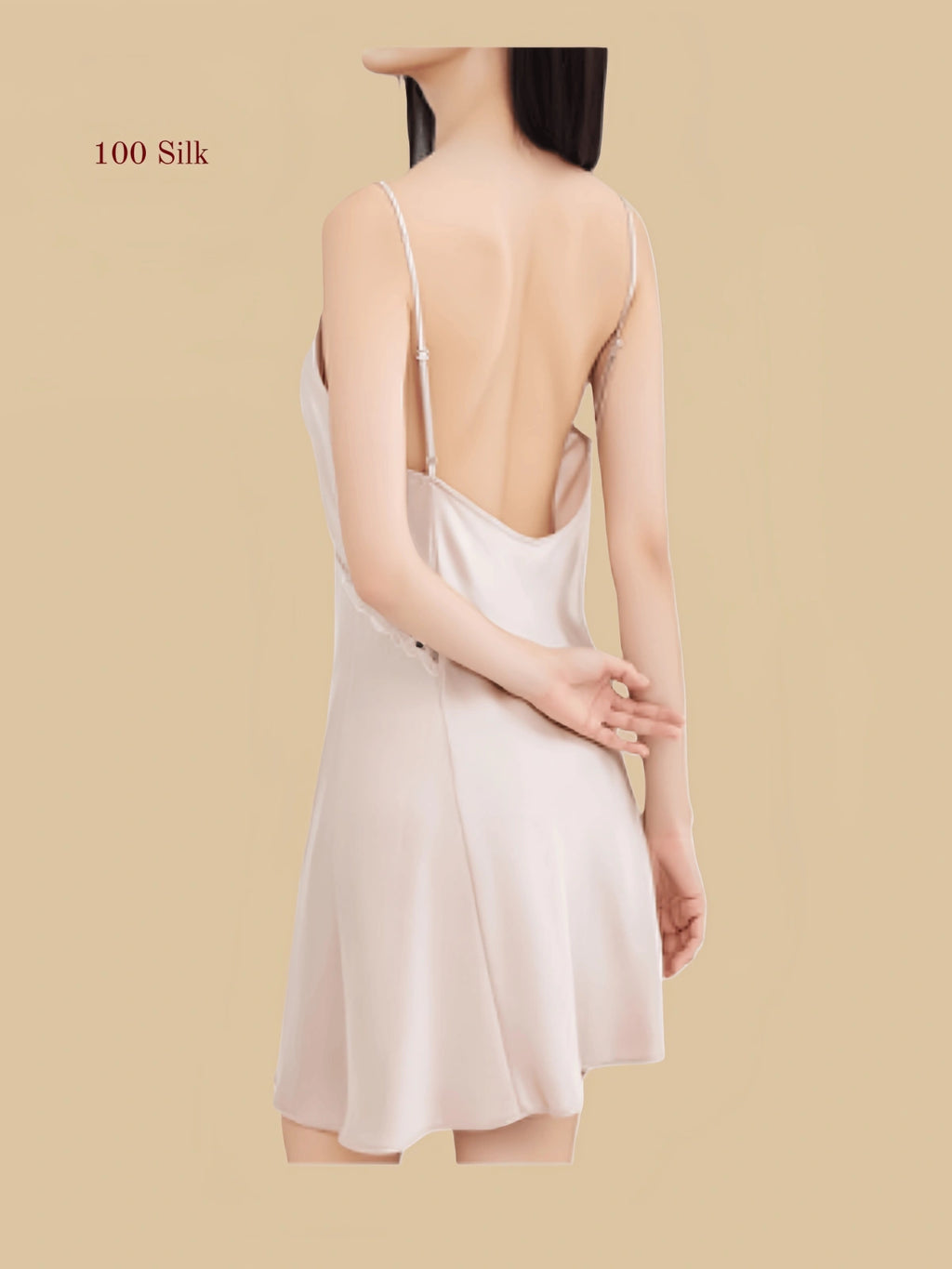 Women's Pure Silk Short Nightgown