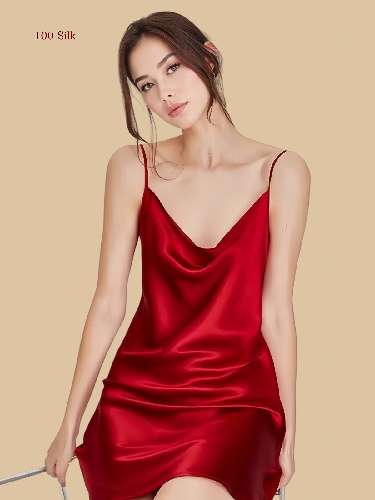 Women's Silk Slip Mini Dress