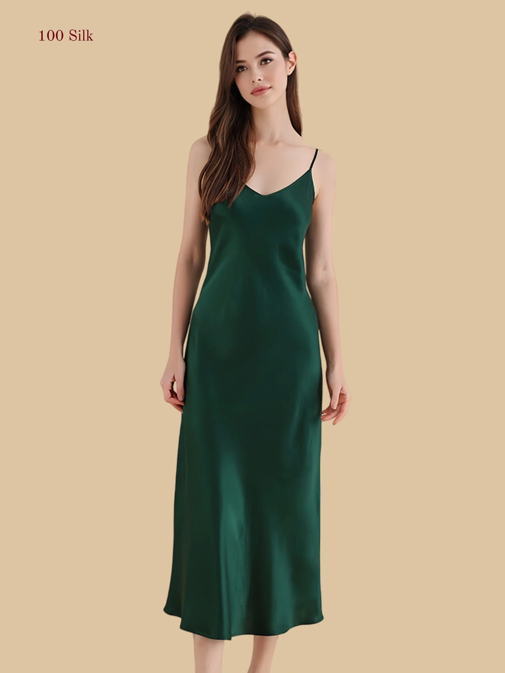 25 Momme Women's Long Silk Nightgown