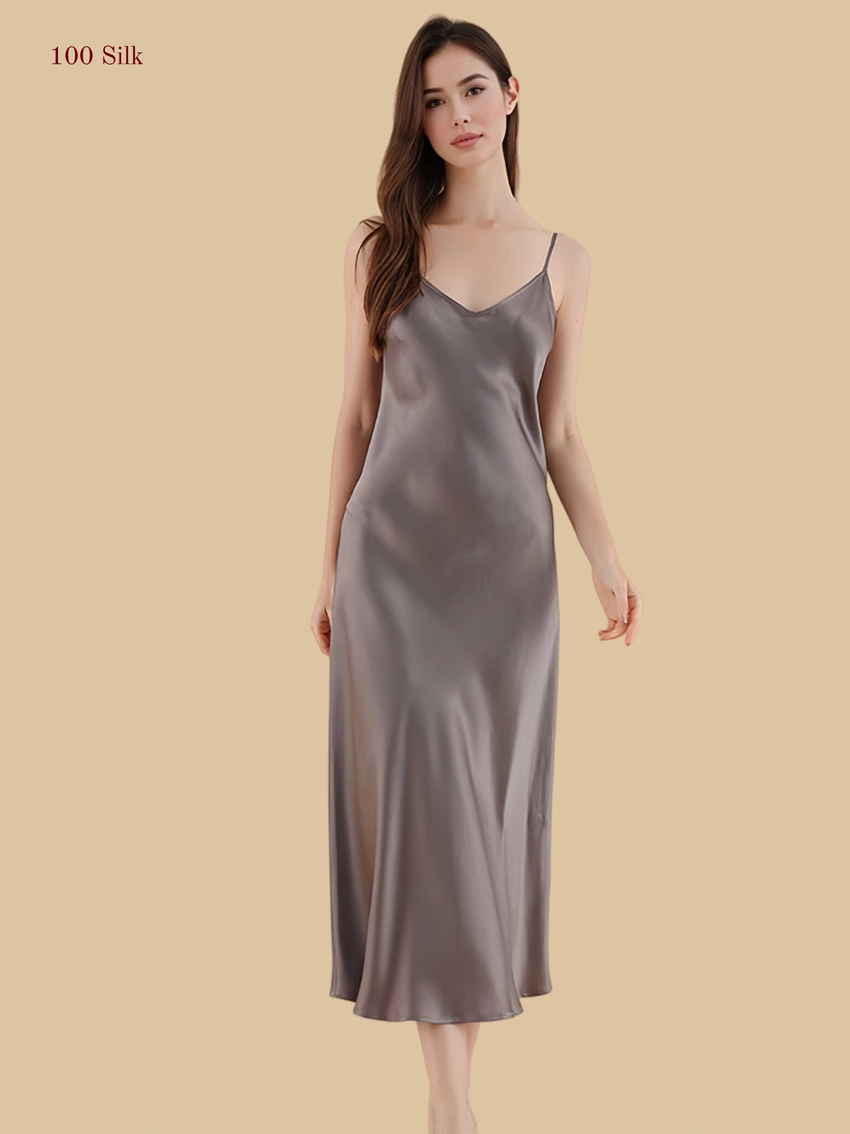 25 Momme Women's Long Silk Nightgown