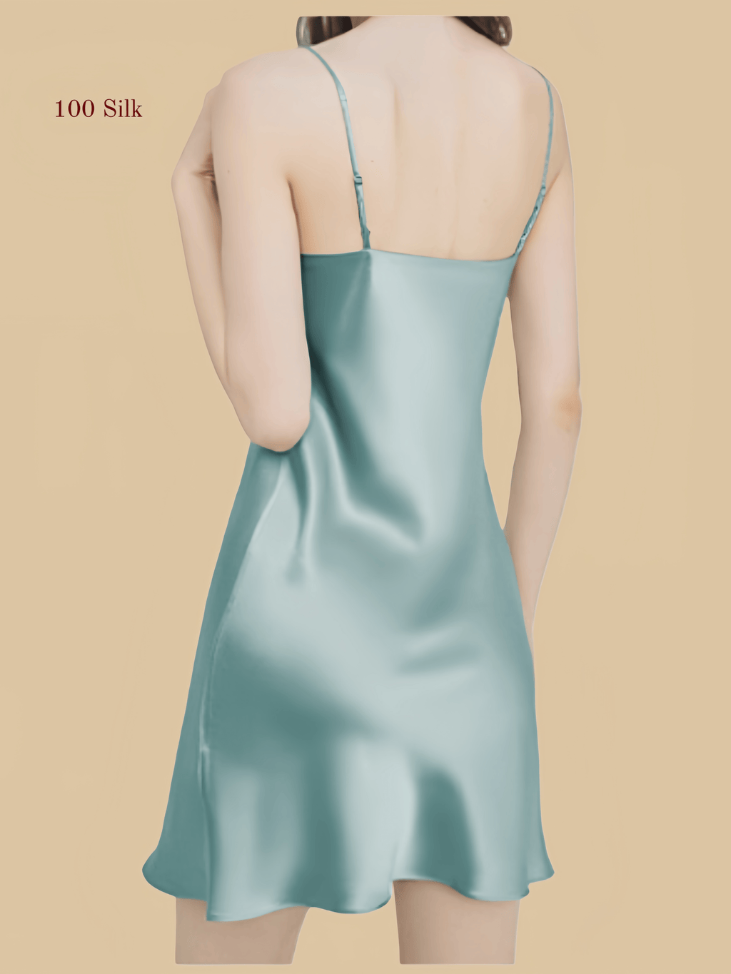 Women's Sexy Silk Nightgown Short