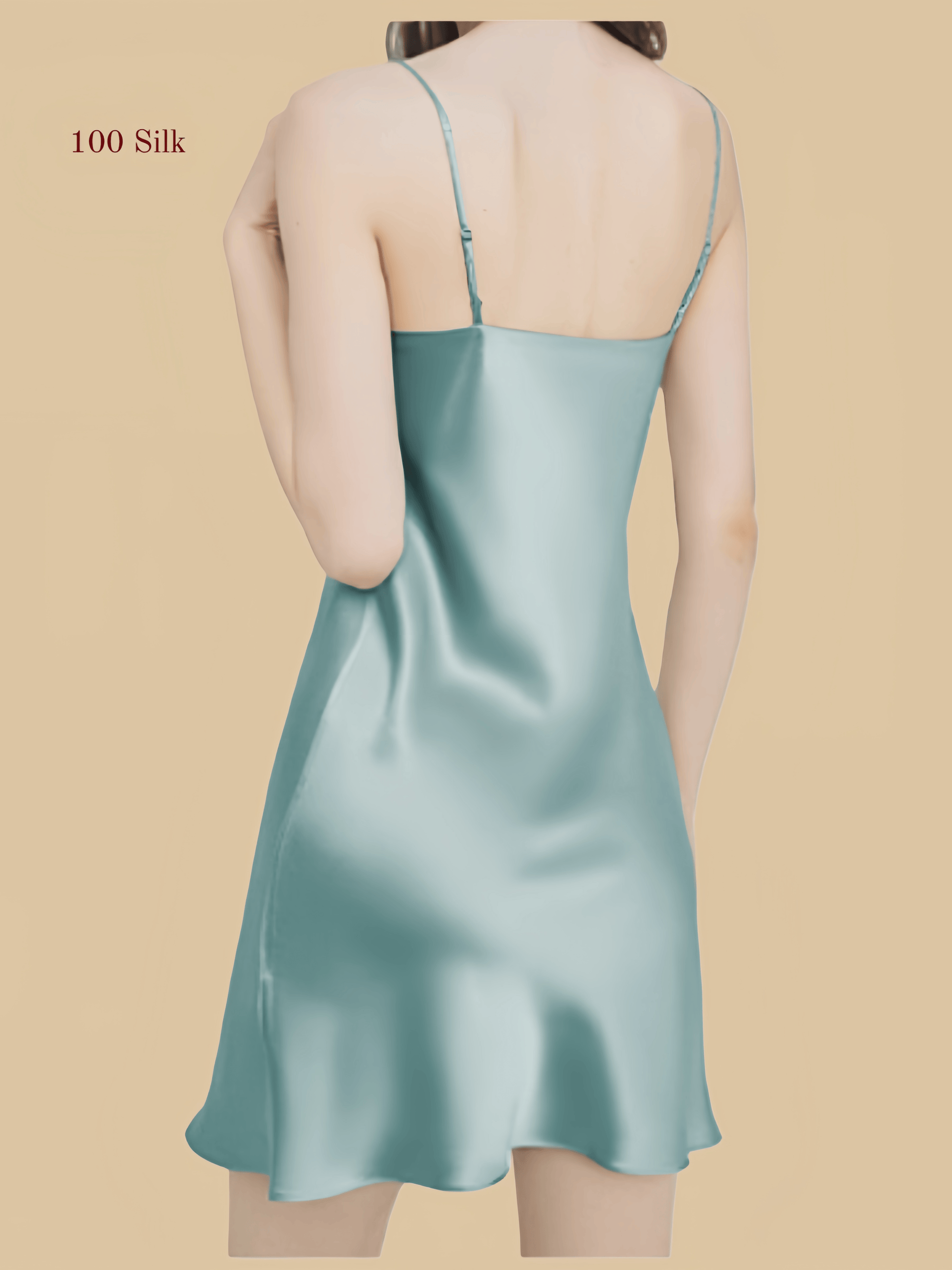 Women's Sexy Silk Nightgown Short