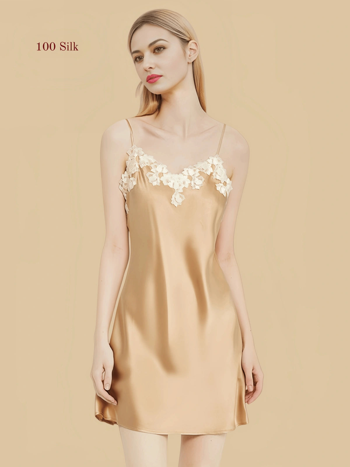 Women's Silk Nightgown And Robe Set