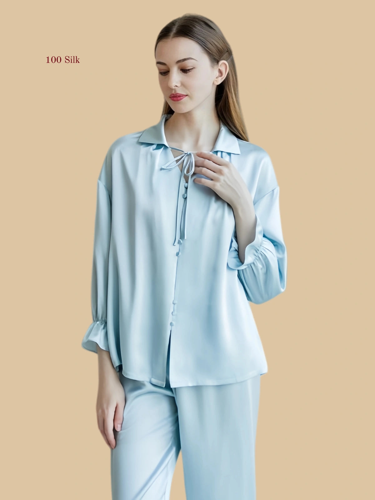 Women's Silk Retro Pajama Sets