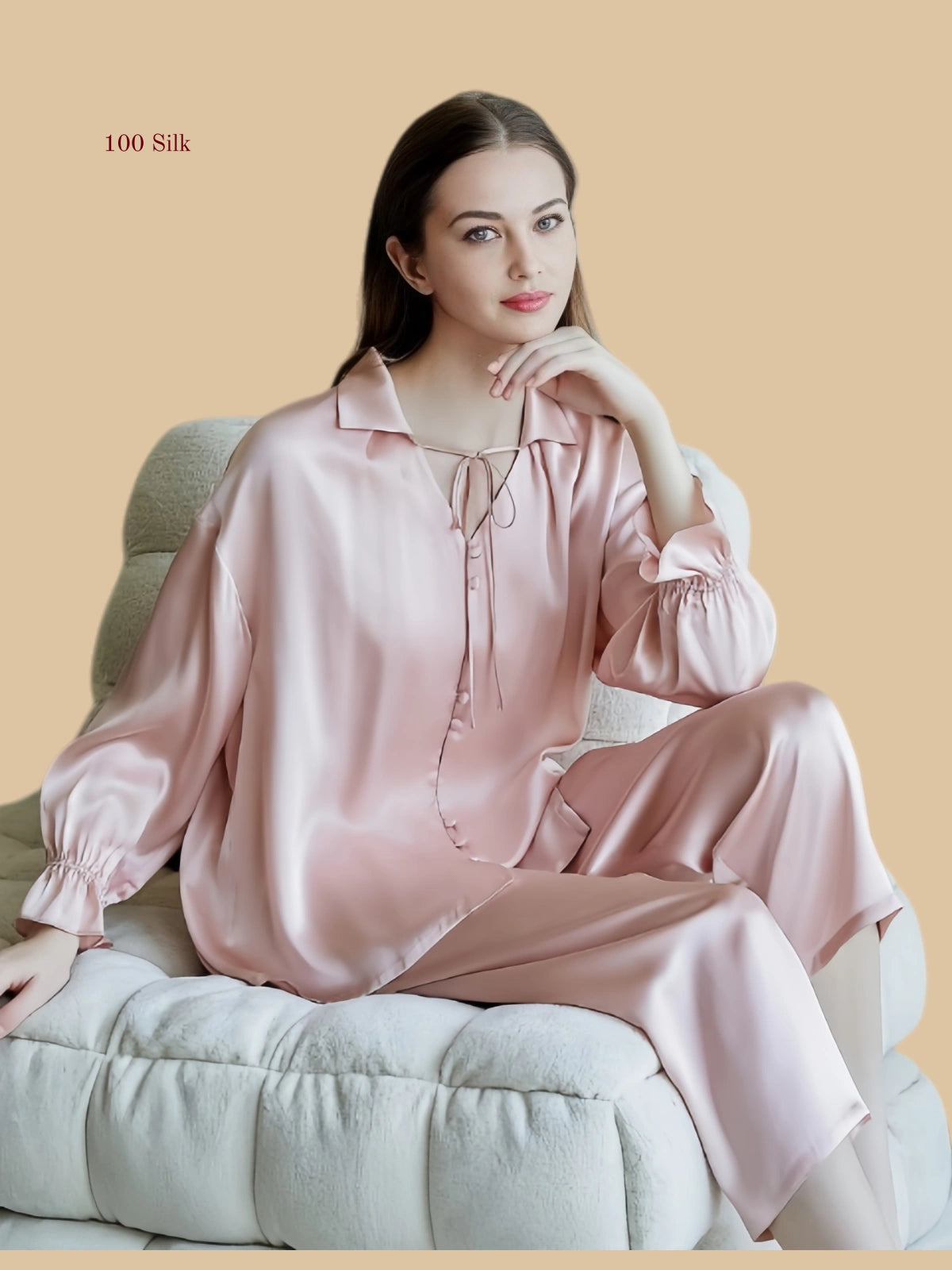 Women's Silk Retro Pajama Sets