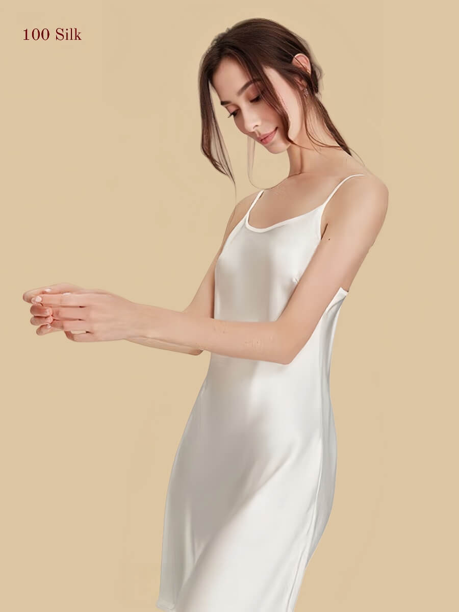 Women's Sexy Silk Mini Slip Dress