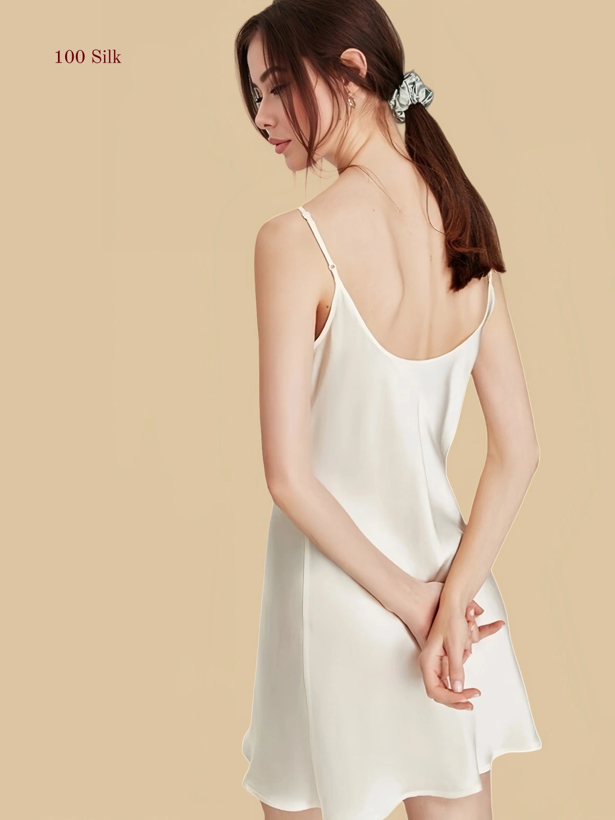 Women's Silk Slip Mini Dress