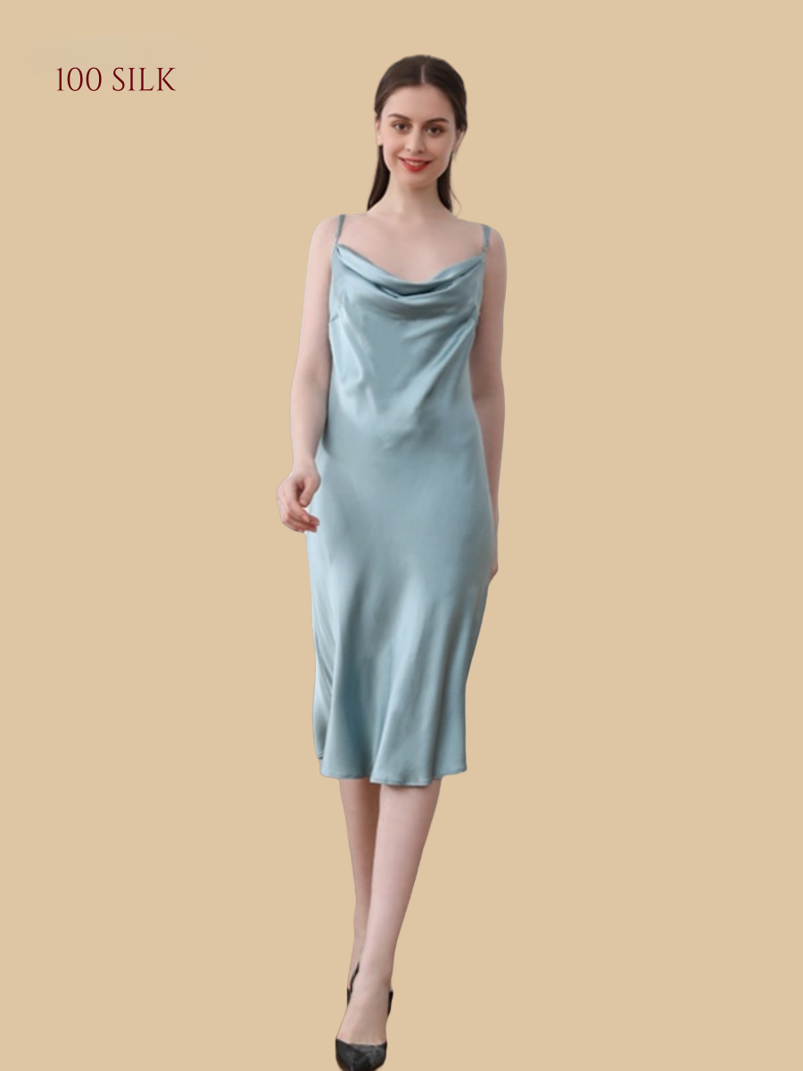 Women's Long Silk Nightdress - Silkgala