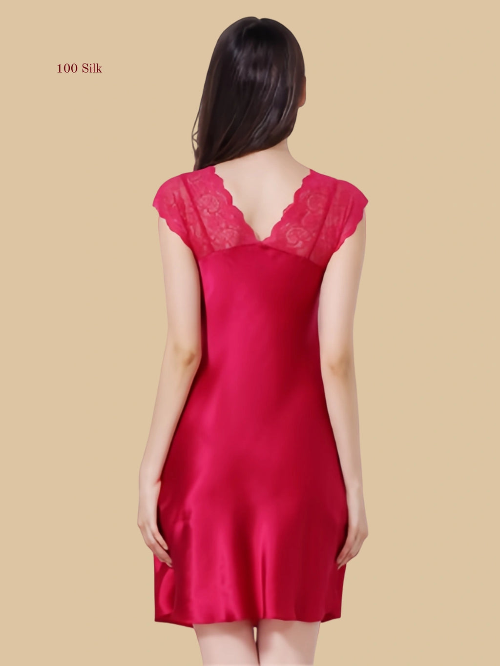 Women's Patchwork V Neck Slip Dress