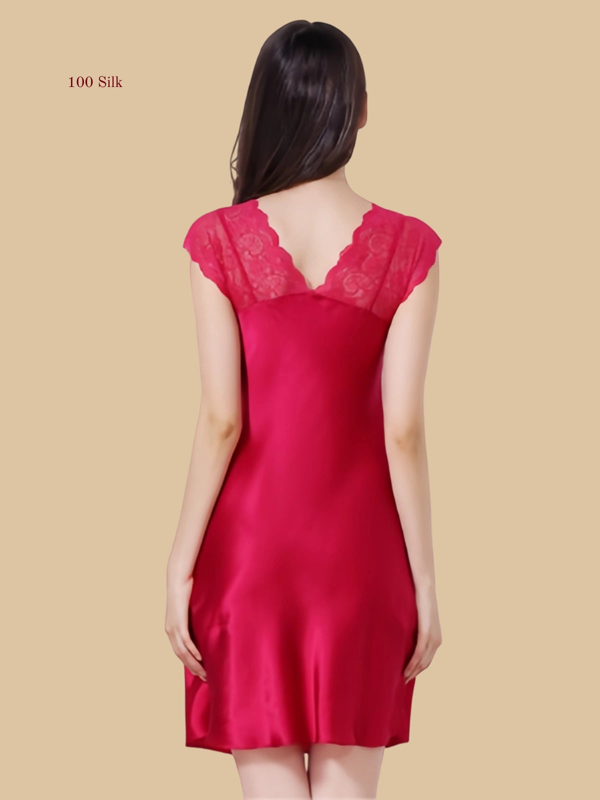 Women's Patchwork V Neck Slip Dress