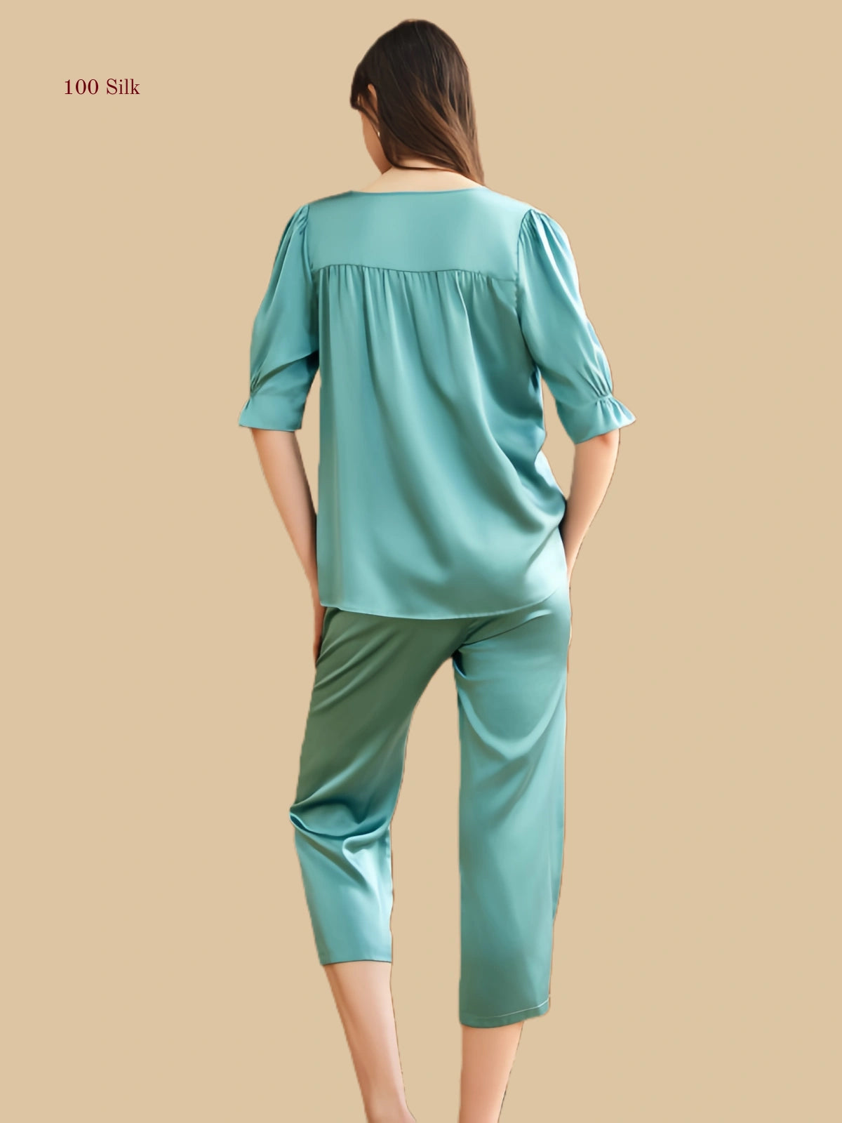 Women's Elegant Silk Pajama Set