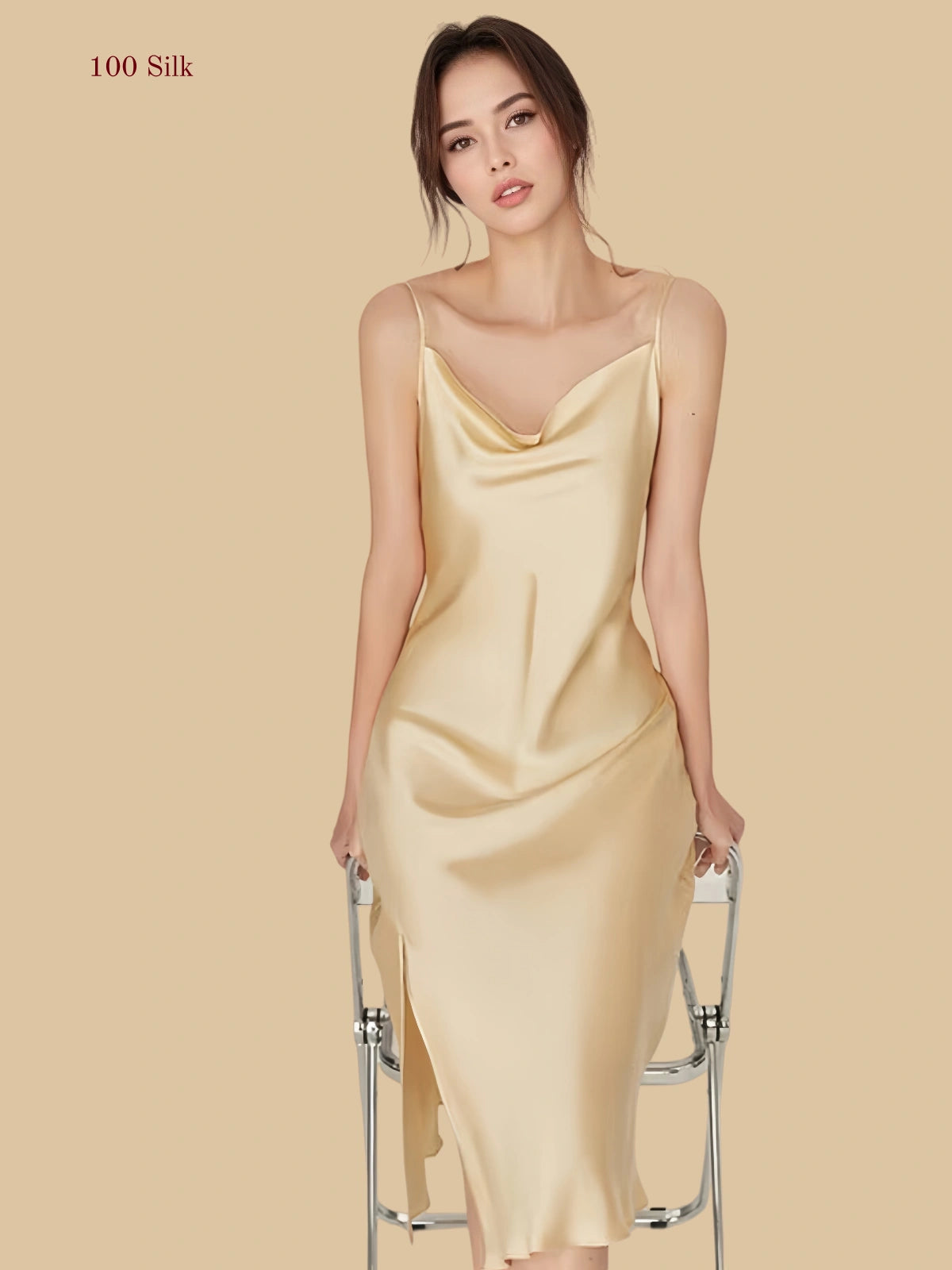 Silk Long Nightgown For Women