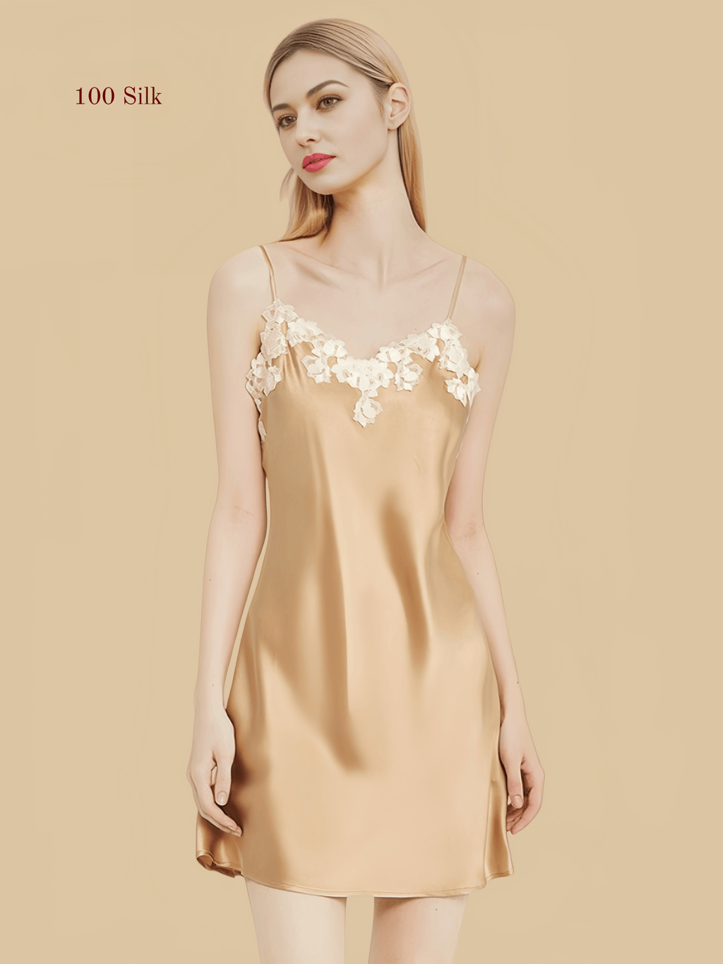 Women's Silk Nightgown And Robe Set