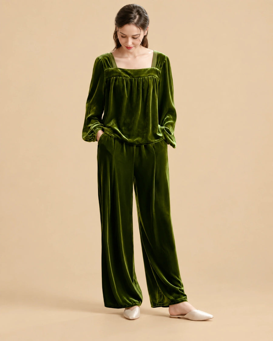 Heavyweight Silk | Velvet Pajamas