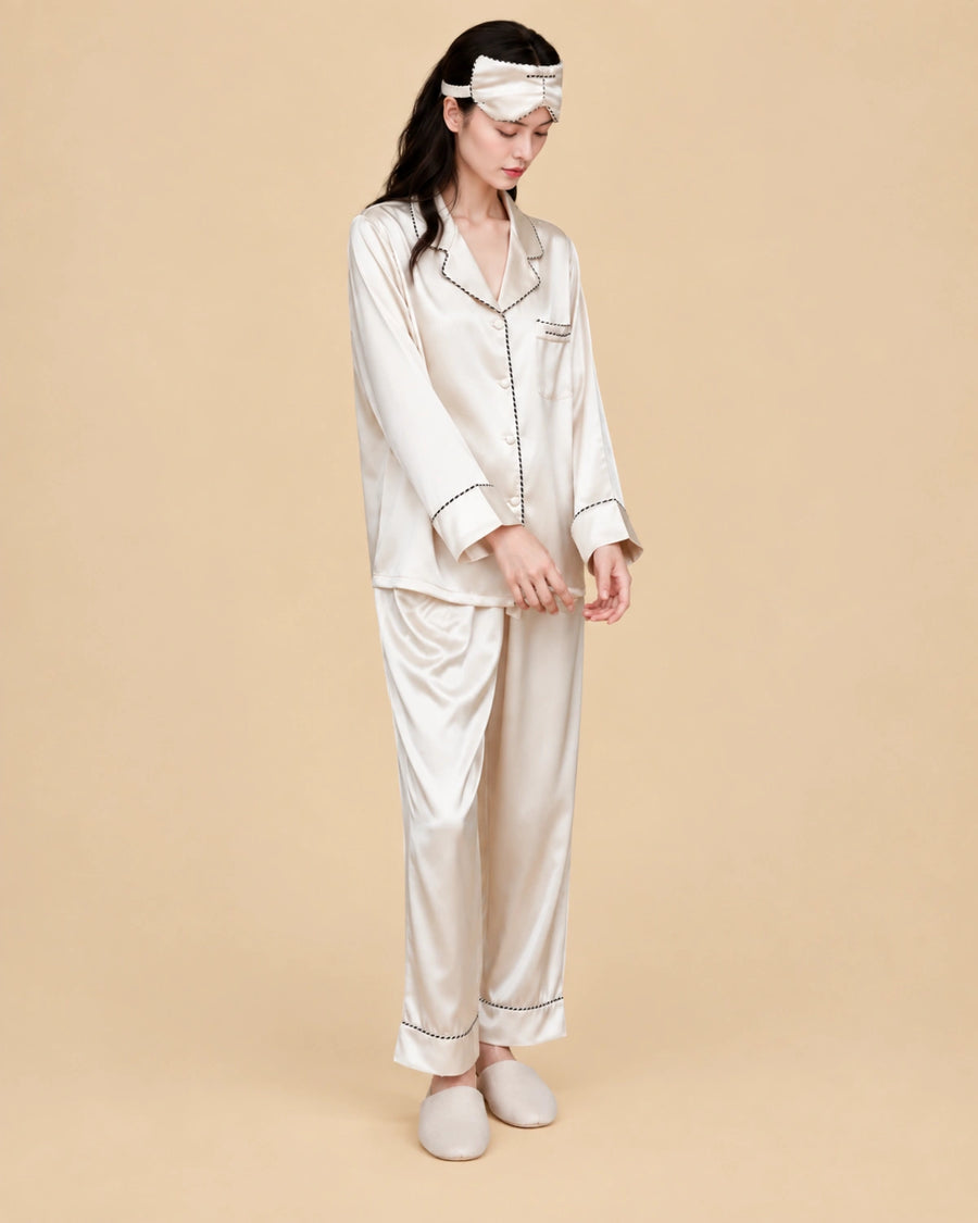 Long Silk Pajama Sets