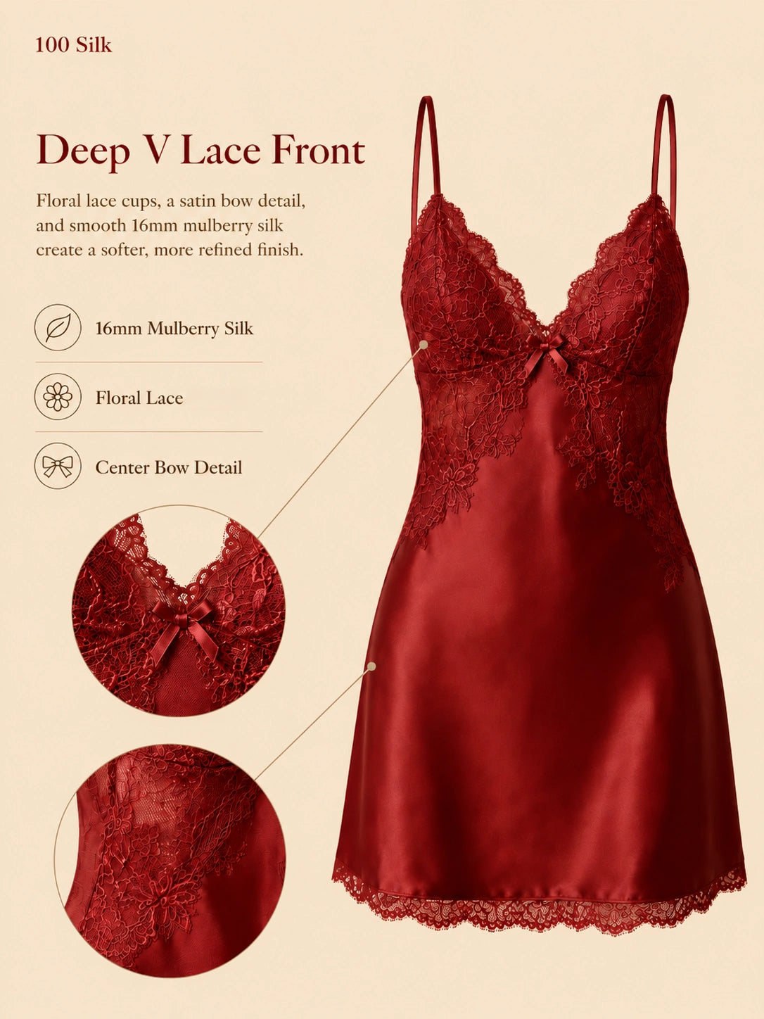 Back view of 16mm silk mini camisole dress with open back in white-Detailed Explanation